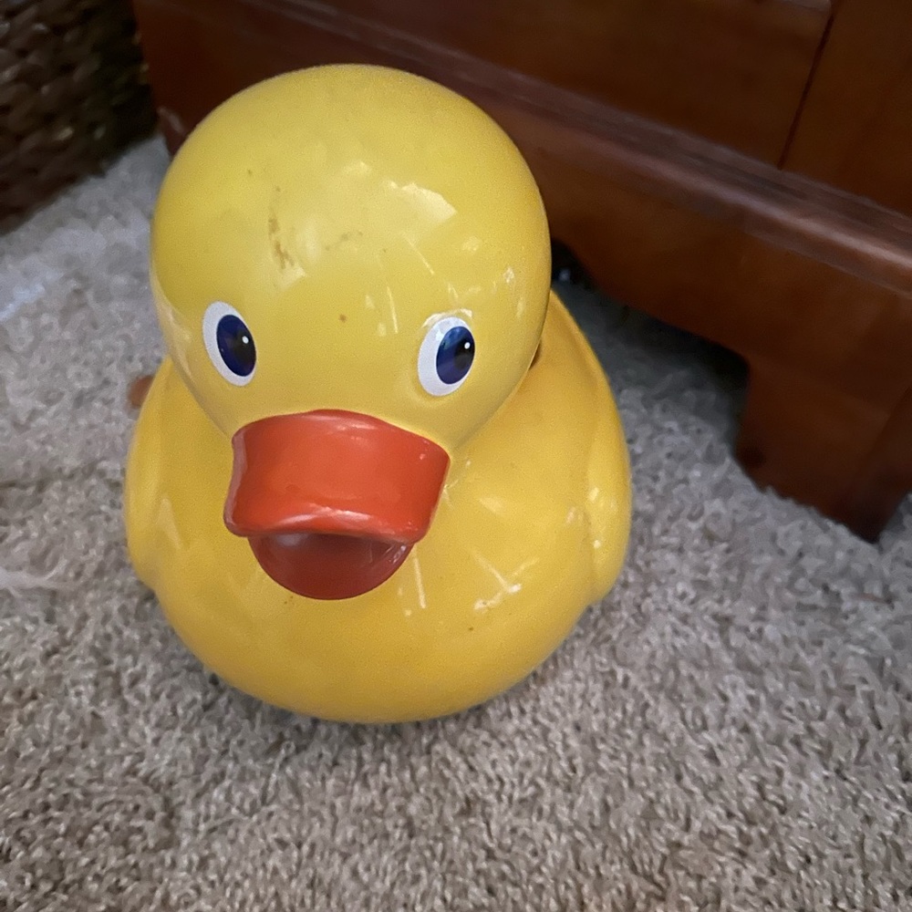 Yellow ducky planter